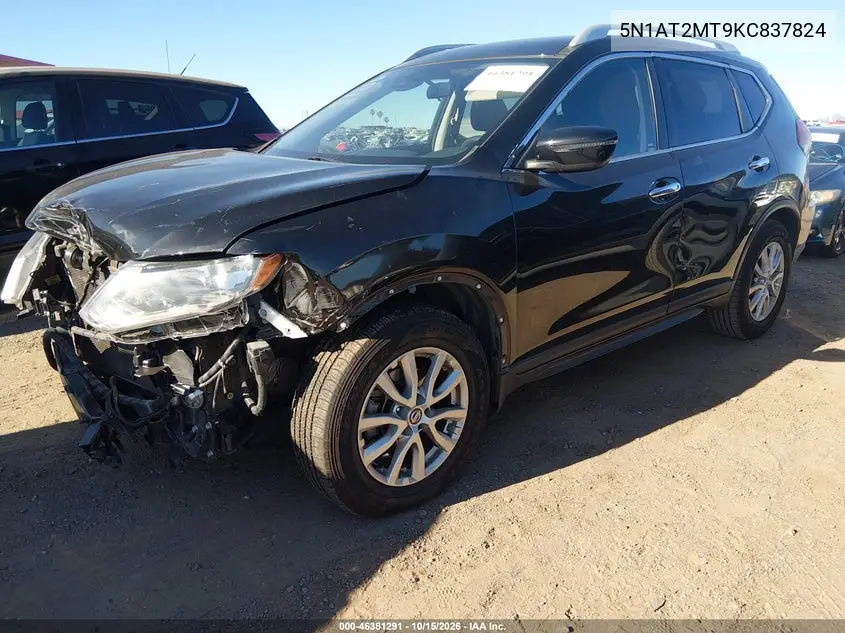 2019 NISSAN ROGUE VIN 5N1AT2MT9KC837824 — фото 2