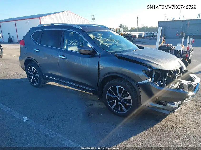 NISSAN ROGUE 2019, VIN 5N1AT2MV7KC746729