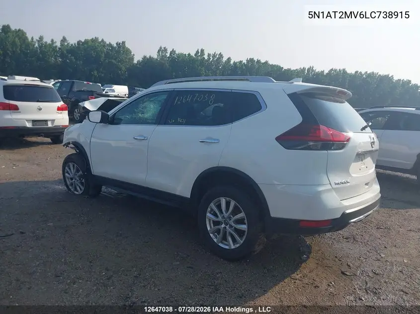 2020 NISSAN ROGUE VIN 5N1AT2MV6LC738915 — фото 3