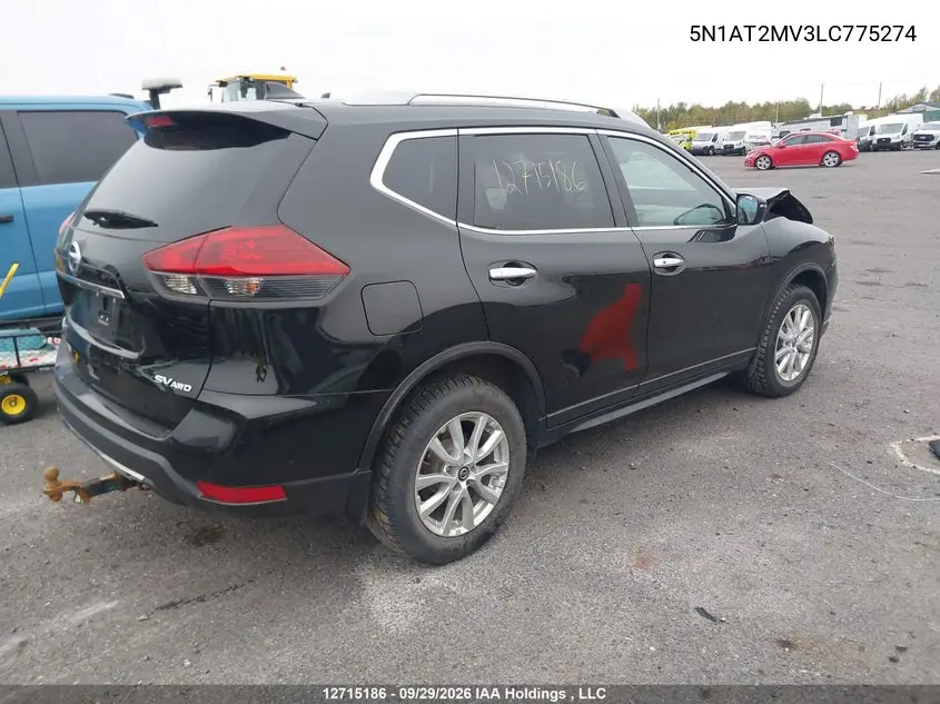 2020 NISSAN ROGUE VIN 5N1AT2MV3LC775274 — фото 4