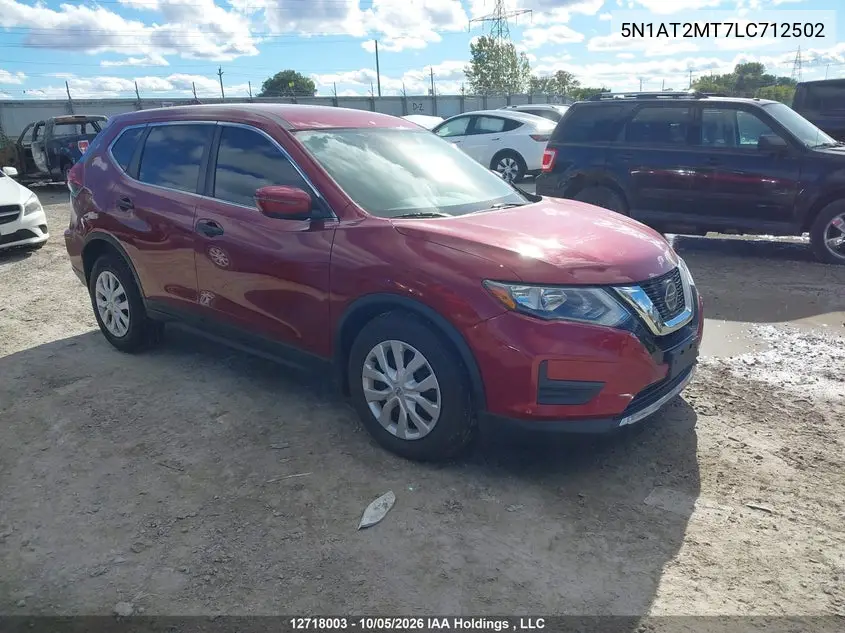 NISSAN ROGUE 2020, VIN 5N1AT2MT7LC712502