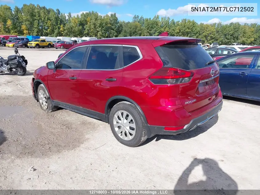2020 NISSAN ROGUE VIN 5N1AT2MT7LC712502 — фото 3