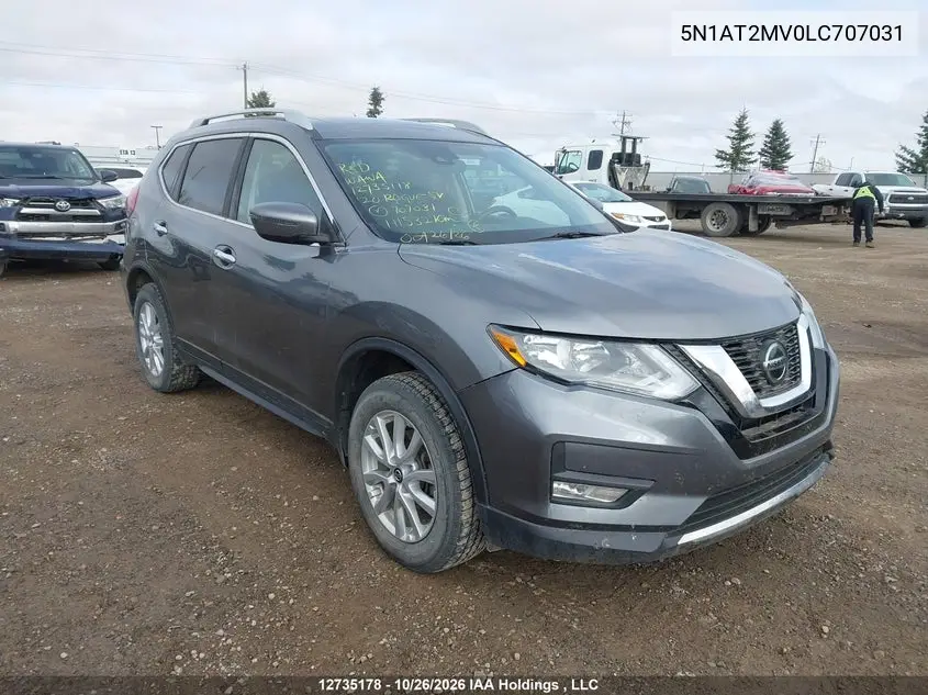 NISSAN ROGUE 2020, VIN 5N1AT2MV0LC707031