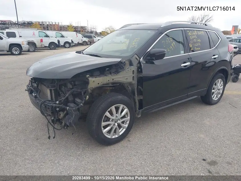 2020 NISSAN ROGUE VIN 5N1AT2MV1LC716014 — фото 2