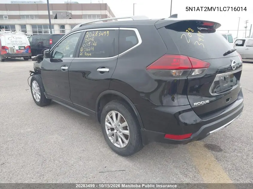 2020 NISSAN ROGUE VIN 5N1AT2MV1LC716014 — фото 3