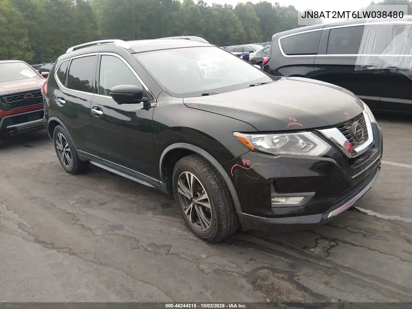 NISSAN ROGUE 2020, VIN JN8AT2MT6LW038480