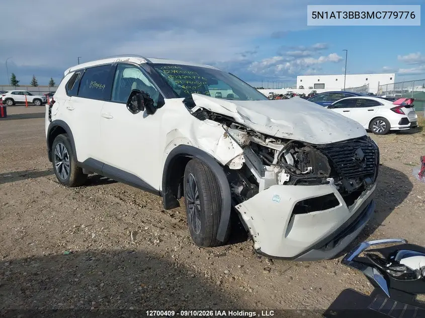 NISSAN ROGUE 2021, VIN 5N1AT3BB3MC779776
