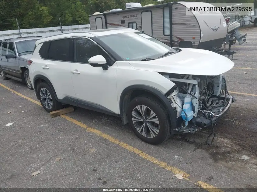 NISSAN ROGUE 2021, VIN JN8AT3BB1MW229595