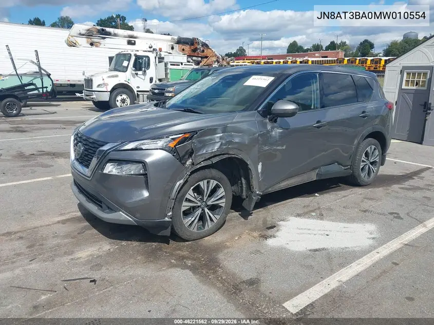 2021 NISSAN ROGUE VIN JN8AT3BA0MW010554 — фото 2