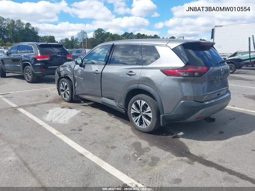 2021 NISSAN ROGUE VIN JN8AT3BA0MW010554 — фото 3