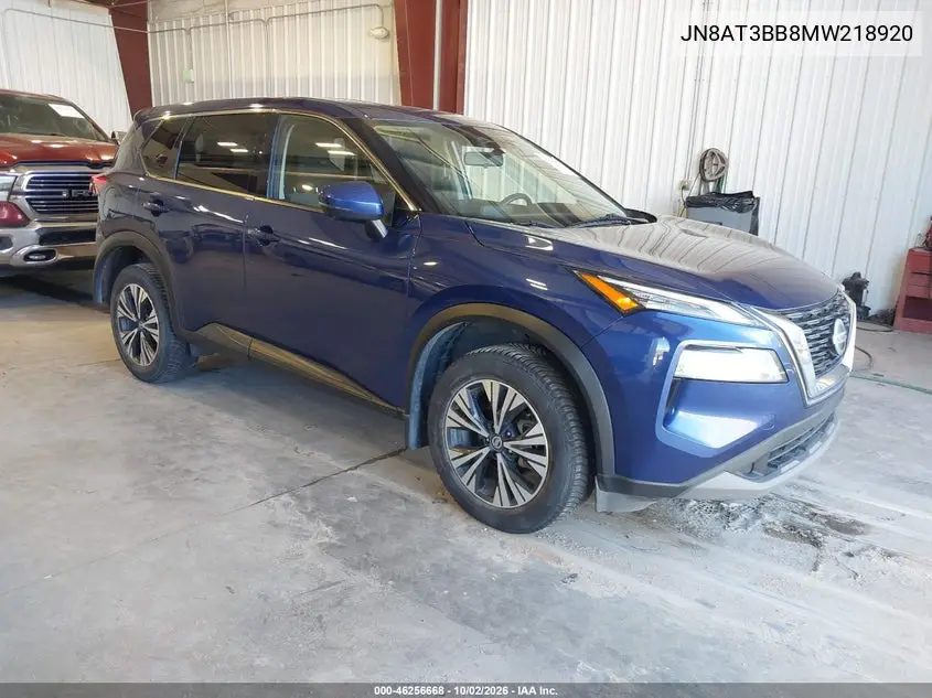 NISSAN ROGUE 2021, VIN JN8AT3BB8MW218920