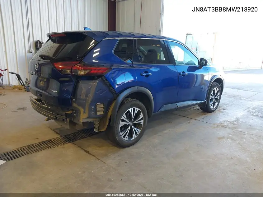 2021 NISSAN ROGUE VIN JN8AT3BB8MW218920 — фото 4