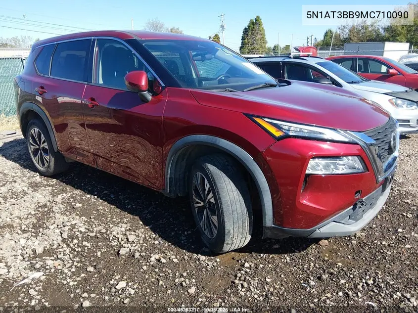 NISSAN ROGUE 2021, VIN 5N1AT3BB9MC710090