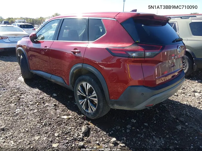 2021 NISSAN ROGUE VIN 5N1AT3BB9MC710090 — фото 3