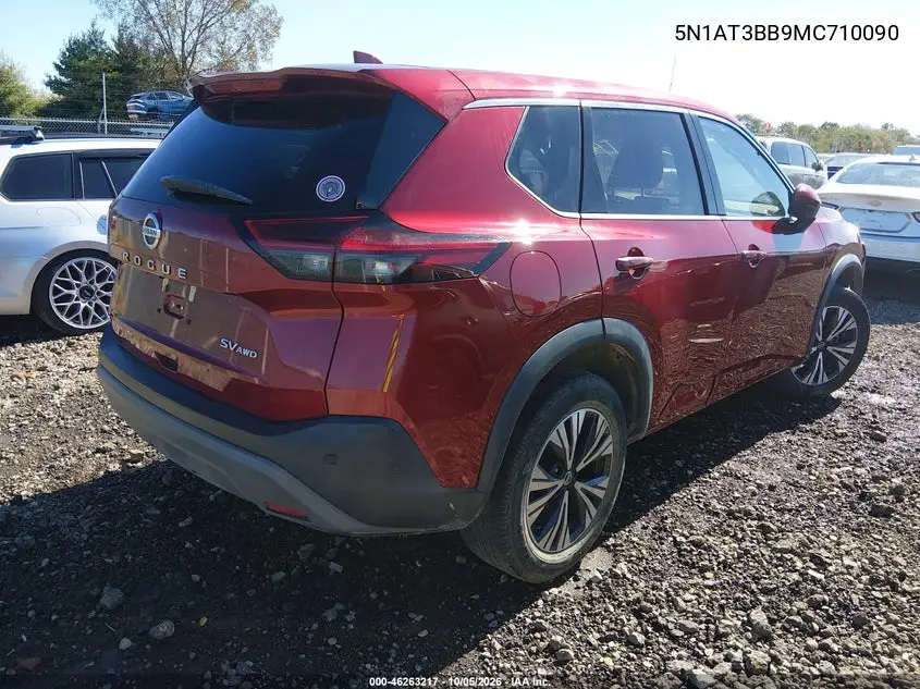 2021 NISSAN ROGUE VIN 5N1AT3BB9MC710090 — фото 4
