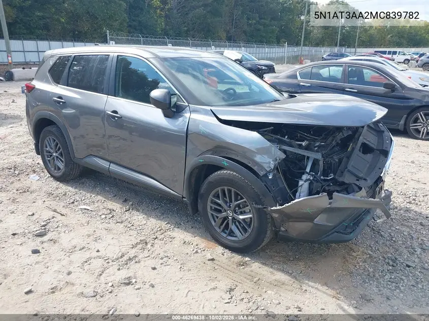 NISSAN ROGUE 2021, VIN 5N1AT3AA2MC839782