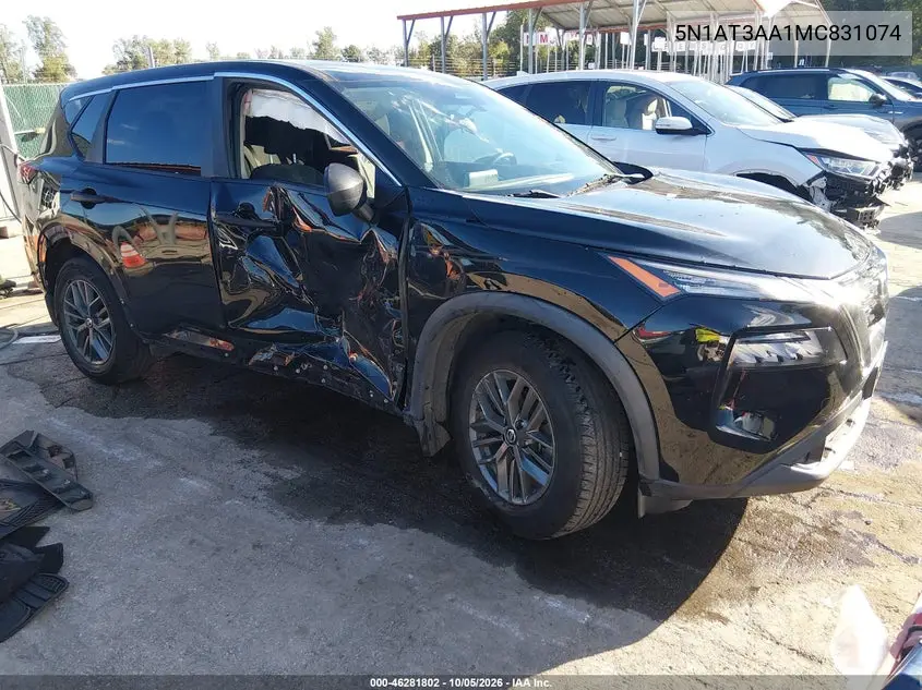 NISSAN ROGUE 2021, VIN 5N1AT3AA1MC831074