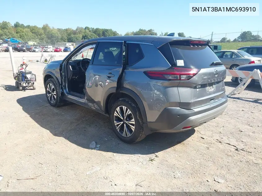 2021 NISSAN ROGUE VIN 5N1AT3BA1MC693910 — фото 3