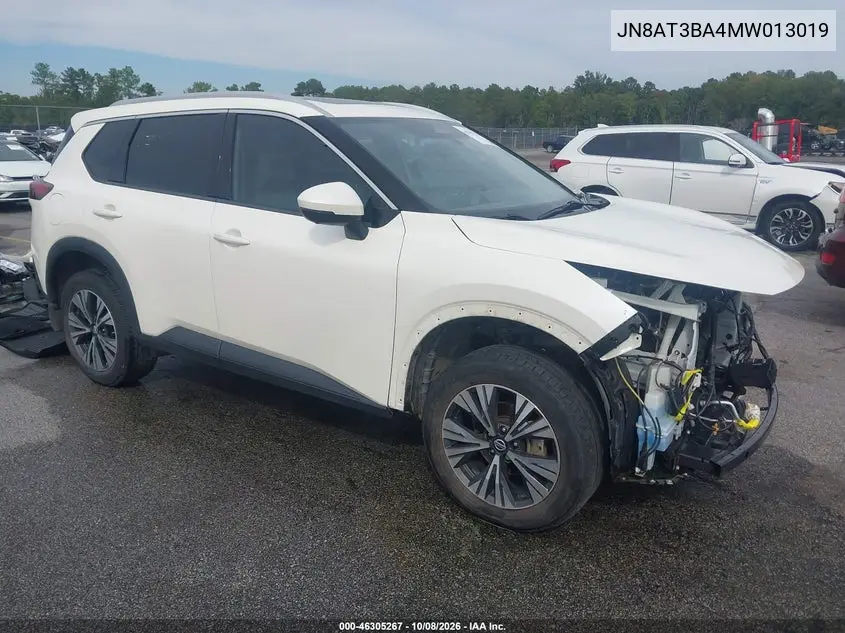 NISSAN ROGUE 2021, VIN JN8AT3BA4MW013019