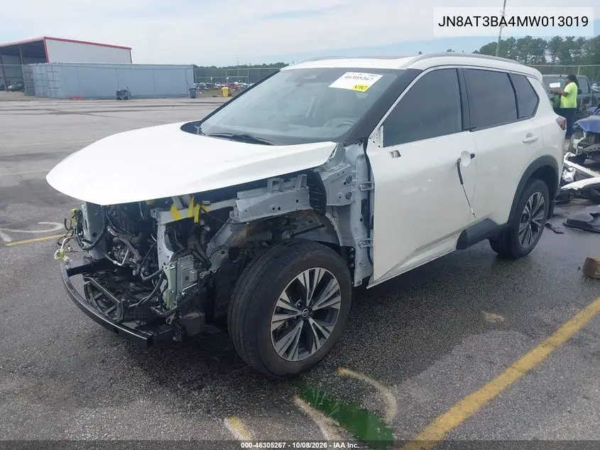 2021 NISSAN ROGUE VIN JN8AT3BA4MW013019 — фото 2