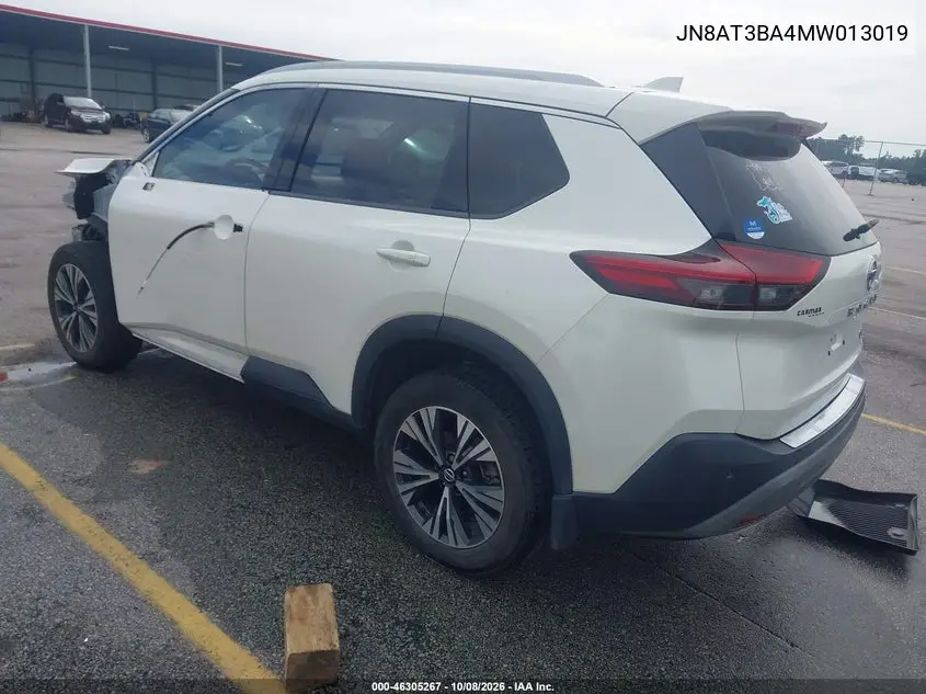 2021 NISSAN ROGUE VIN JN8AT3BA4MW013019 — фото 3