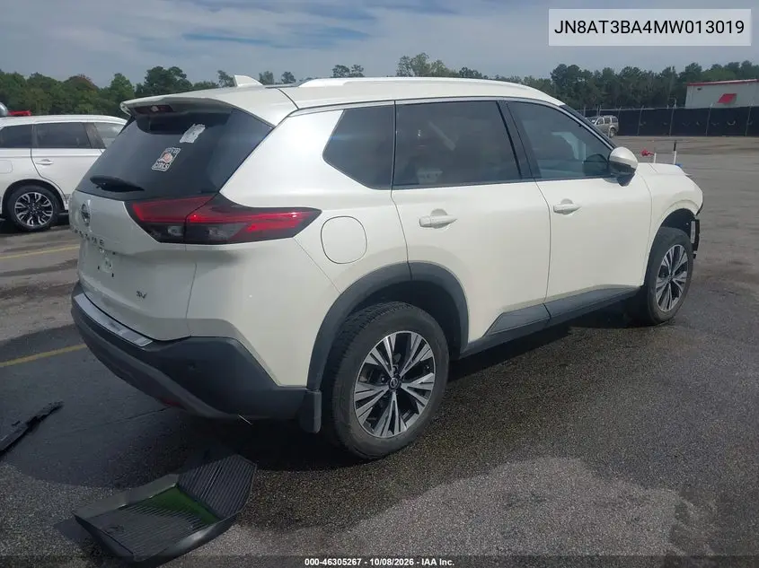 2021 NISSAN ROGUE VIN JN8AT3BA4MW013019 — фото 4