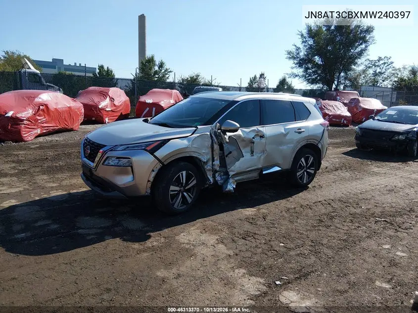 2021 NISSAN ROGUE VIN JN8AT3CBXMW240397 — фото 2