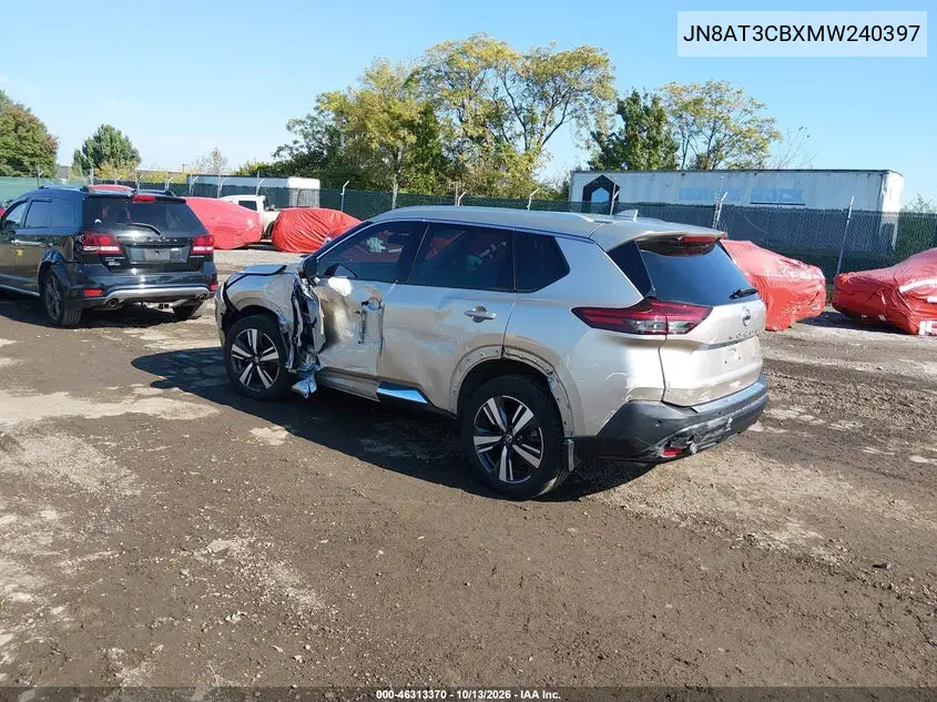 2021 NISSAN ROGUE VIN JN8AT3CBXMW240397 — фото 3