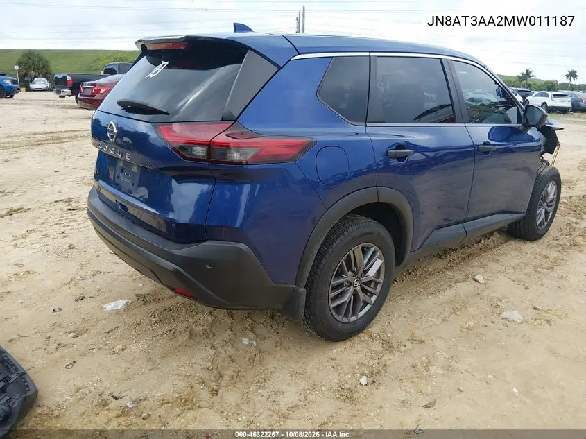 2021 NISSAN ROGUE VIN JN8AT3AA2MW011187 — фото 4