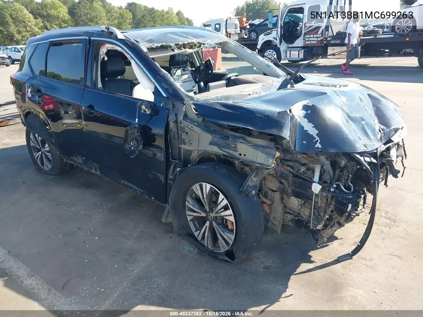 NISSAN ROGUE 2021, VIN 5N1AT3BB1MC699263
