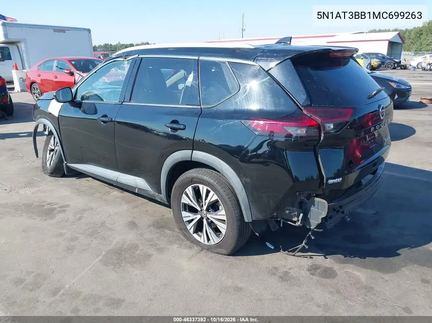 2021 NISSAN ROGUE VIN 5N1AT3BB1MC699263 — фото 3