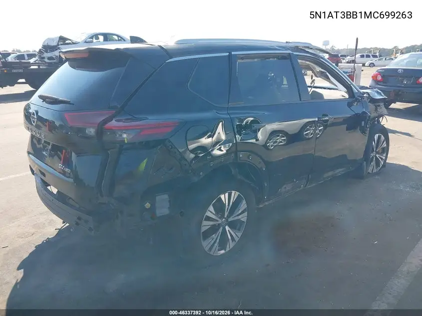 2021 NISSAN ROGUE VIN 5N1AT3BB1MC699263 — фото 4