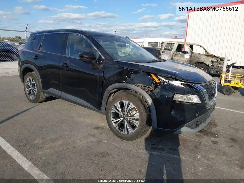 NISSAN ROGUE 2021, VIN 5N1AT3BA8MC766612