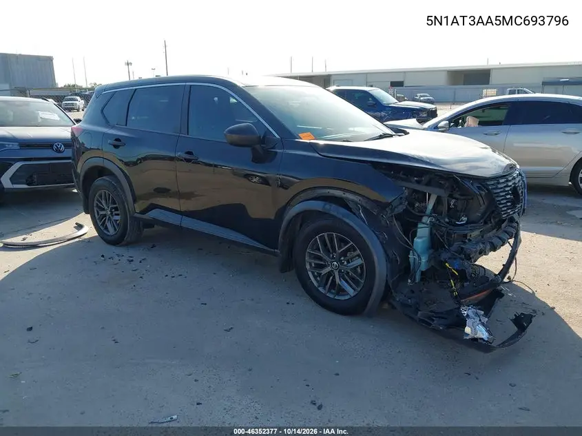 NISSAN ROGUE 2021, VIN 5N1AT3AA5MC693796