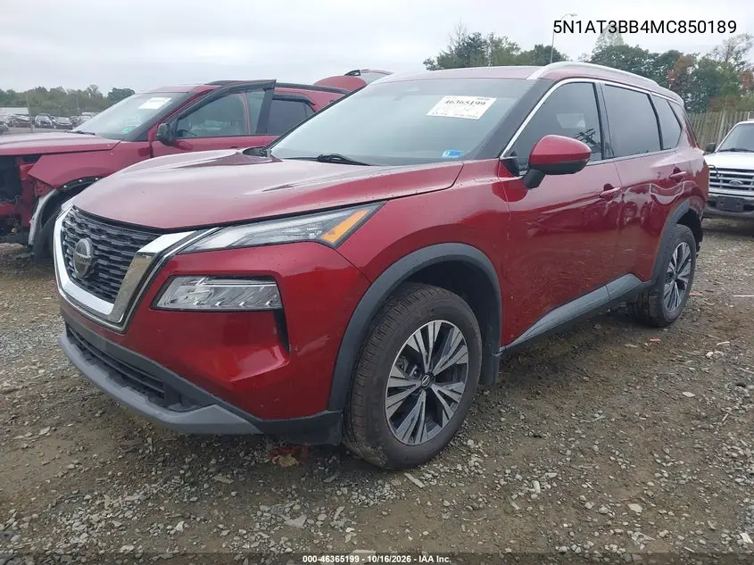 2021 NISSAN ROGUE VIN 5N1AT3BB4MC850189 — фото 2