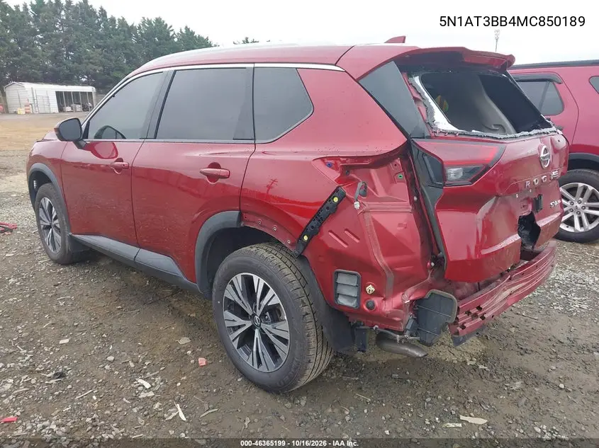 2021 NISSAN ROGUE VIN 5N1AT3BB4MC850189 — фото 3