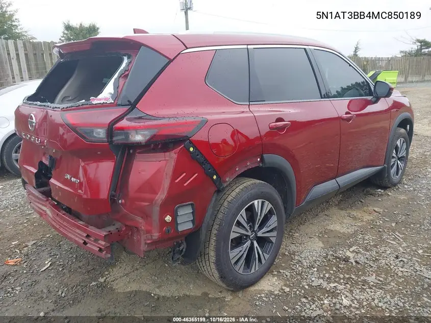 2021 NISSAN ROGUE VIN 5N1AT3BB4MC850189 — фото 4
