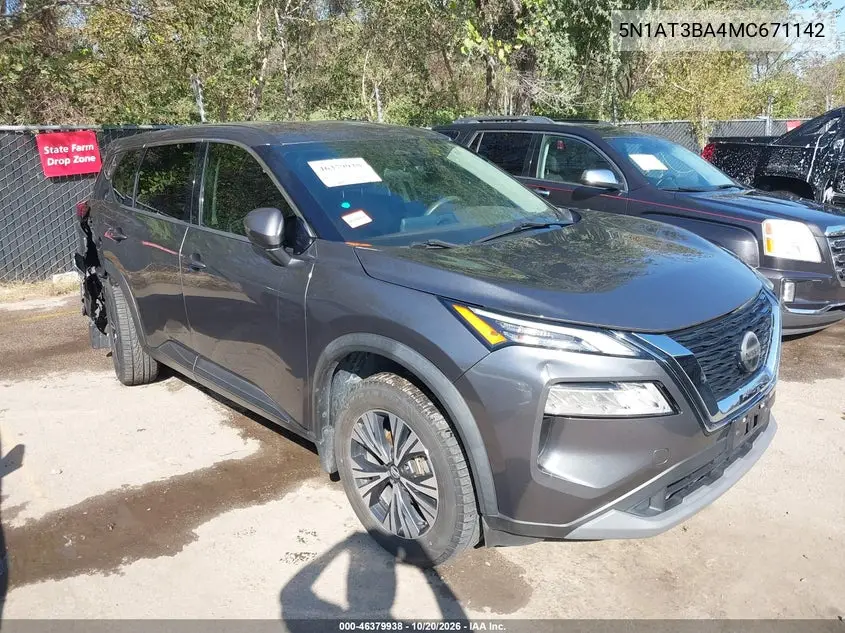 NISSAN ROGUE 2021, VIN 5N1AT3BA4MC671142