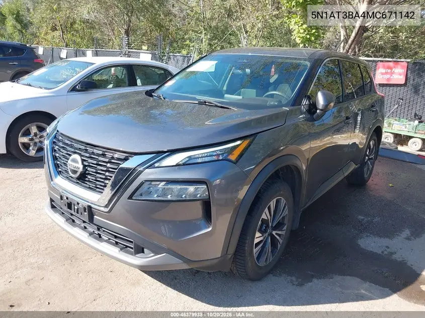 2021 NISSAN ROGUE VIN 5N1AT3BA4MC671142 — фото 2