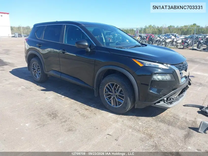 NISSAN ROGUE 2022, VIN 5N1AT3ABXNC703331