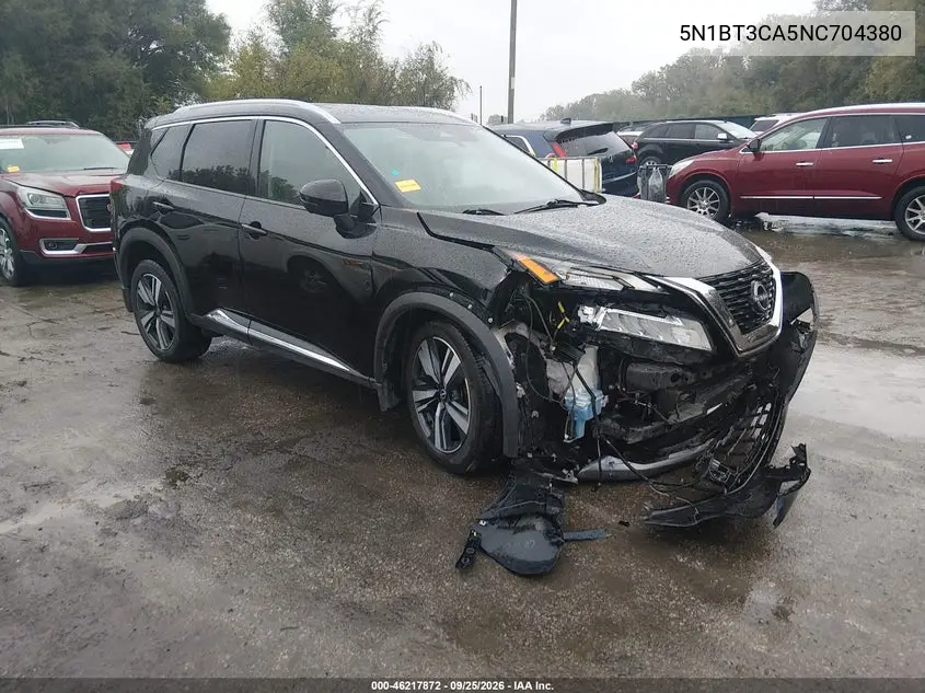 NISSAN ROGUE 2022, VIN 5N1BT3CA5NC704380