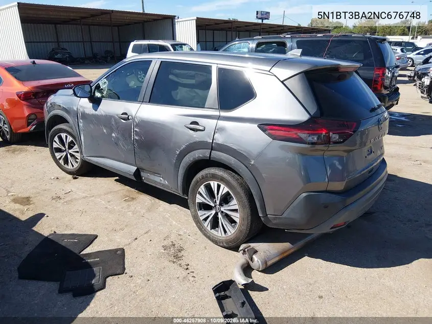 2022 NISSAN ROGUE VIN 5N1BT3BA2NC676748 — фото 3
