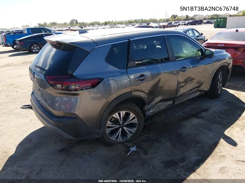 2022 NISSAN ROGUE VIN 5N1BT3BA2NC676748 — фото 4