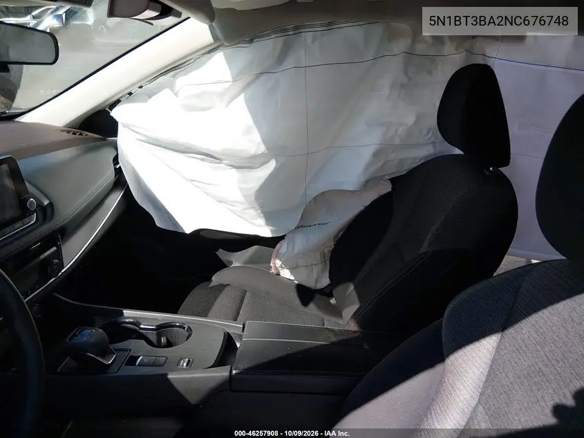 2022 NISSAN ROGUE VIN 5N1BT3BA2NC676748 — фото 5