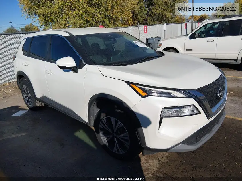 NISSAN ROGUE 2022, VIN 5N1BT3BB3NC720622
