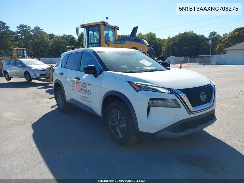 NISSAN ROGUE 2022, VIN 5N1BT3AAXNC703275