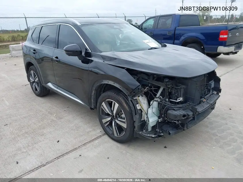 NISSAN ROGUE 2023, VIN JN8BT3DC8PW106309