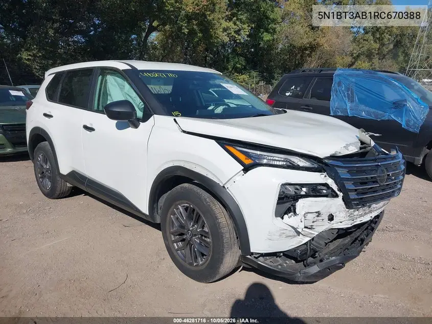 NISSAN ROGUE 2024, VIN 5N1BT3AB1RC670388