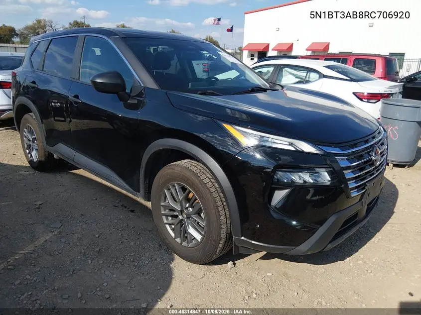 NISSAN ROGUE 2024, VIN 5N1BT3AB8RC706920