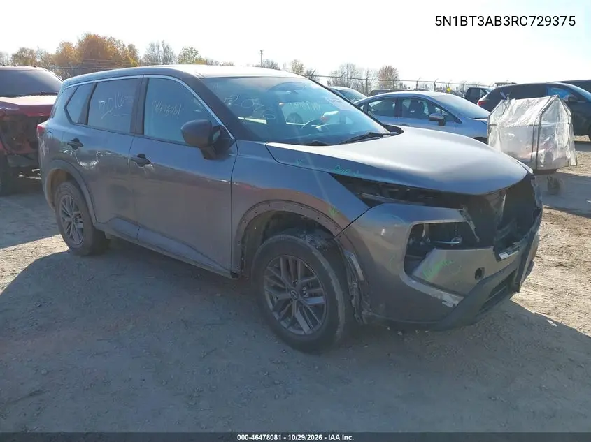 NISSAN ROGUE 2024, VIN 5N1BT3AB3RC729375